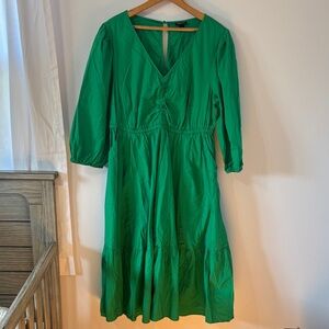 torrid Emerald Green V‑Neck Midi Dress